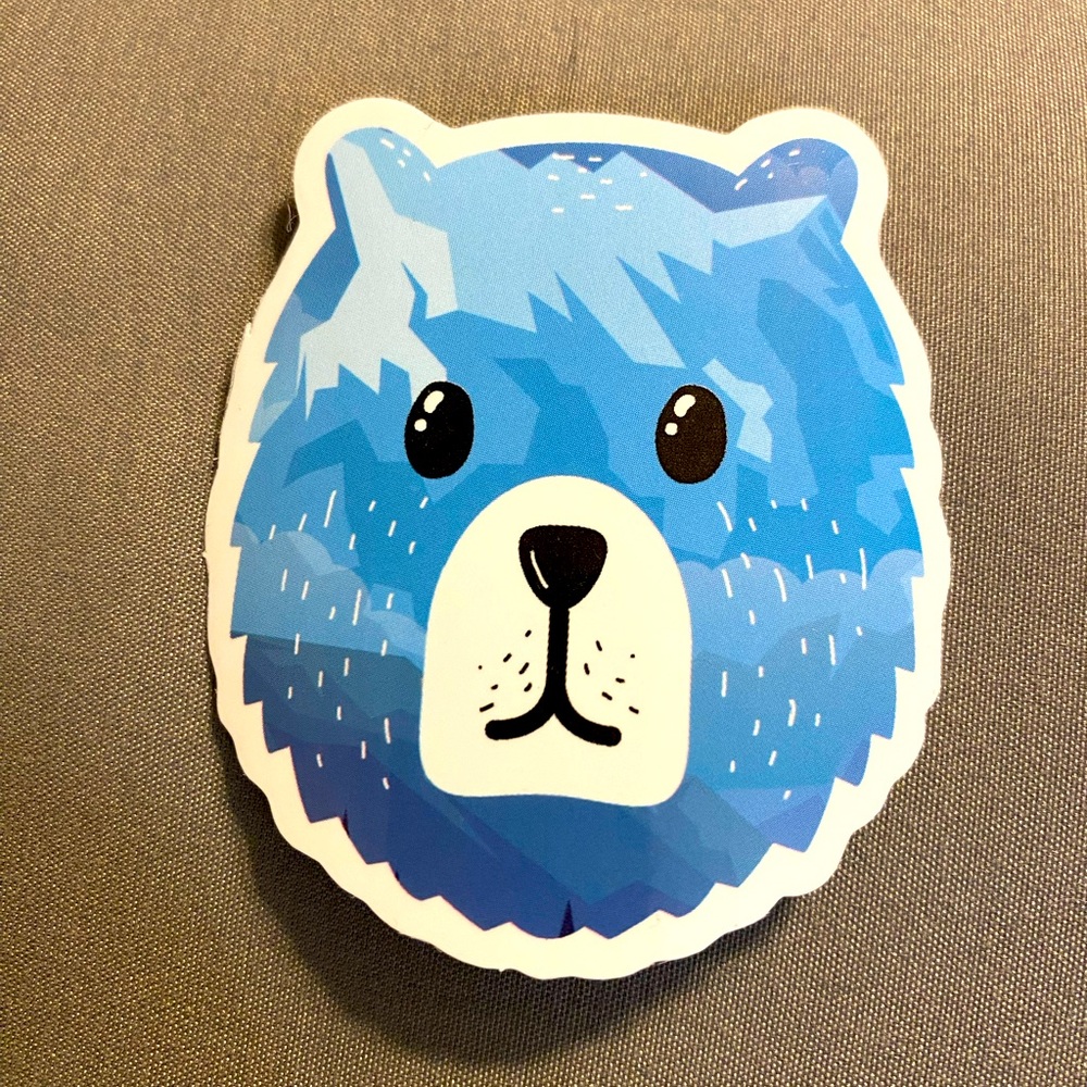 🌈20/$5🌈 Blue Bear Sticker